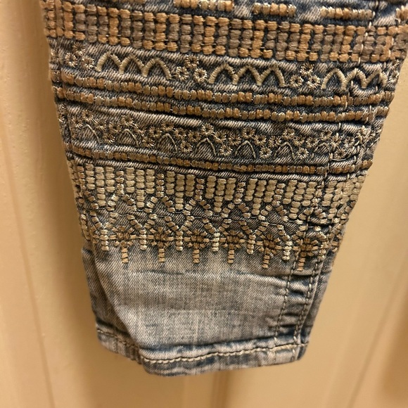 Miss Me Embellished Ankle Signature Cuffed Skinny Jeans Sz 27 - Picture 10 of 13